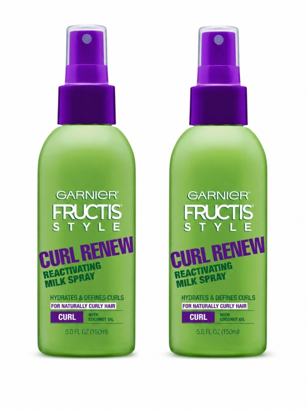 Garnier Fructis Style Curl Renew Reactivating Milk Spray - Green & Purple